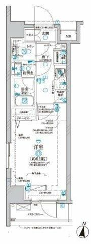 ディアレイシャス武蔵関の間取り画像