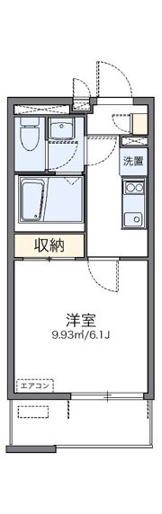 レオネクストグレイスコーポ薩摩の間取り画像