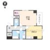 ヴィルヌーブ堀川七条の間取り画像