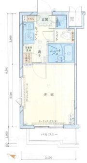 ルーブル新宿西落合六番館の間取り画像