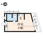 カレッジマンション七瀬川の間取り画像