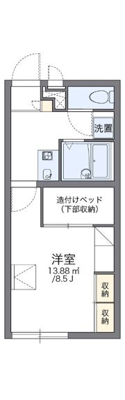 レオパレス武蔵小山 ハイムの間取り画像