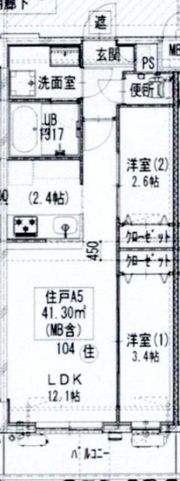 GENOVIA梅島の間取り画像