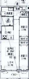 GENOVIA梅島の間取り画像