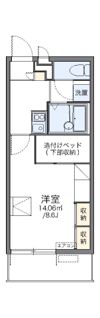 レオパレスアウローラの間取り画像