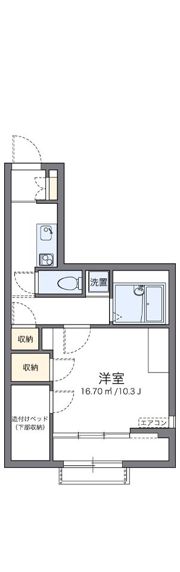 レオパレスおおどりの間取り画像