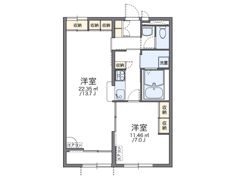 レオパレスおおどりの間取り画像