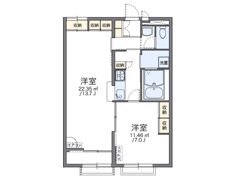 レオパレスおおどりの間取り画像