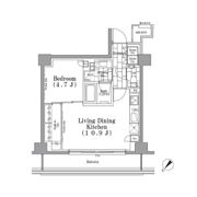 ONE ROOF FLAT TSUKISHIMAの間取り画像