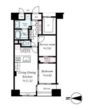 レジデンシャルステートタワー南千住の間取り画像