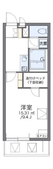 レオパレスシーザリオの間取り画像
