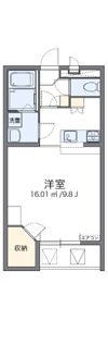 レオパレスミルリーフの間取り画像