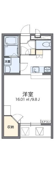 レオパレスミルリーフの間取り画像