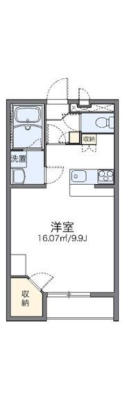 レオパレス岡Ⅱの間取り画像