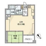 麻布十番中央マンションの間取り画像