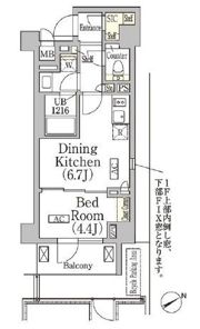 レジディア高田馬場の間取り画像