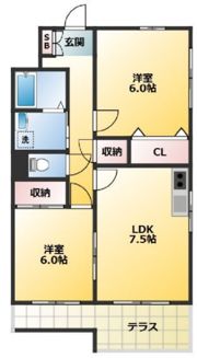ビラ・クレールの間取り画像