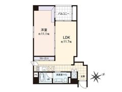 朝日サテライト六本木の間取り画像