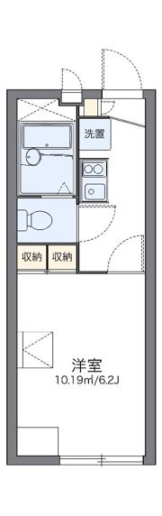 レオパレス花咲の丘Ⅰの間取り画像