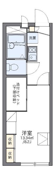 レオパレス花咲の丘Ⅱの間取り画像