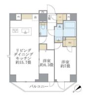 ルネサンス赤坂プレミアムコートの間取り画像