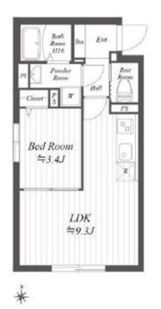 プラティーク住吉の間取り画像