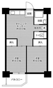ビレッジハウス泉北栂タワー1号棟の間取り画像