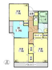 グランデージの間取り画像