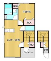 ソレアード小針の間取り画像