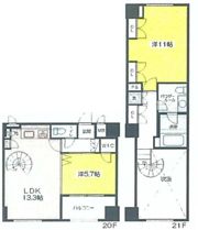 リブレ東新宿の間取り画像