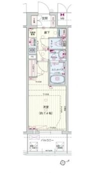 プレサンスジェネ浅草EASTの間取り画像