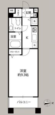 グローリア初穂代々木上原の間取り画像