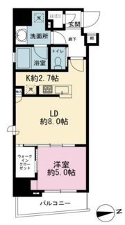 クレイシア秋葉原ラグゼスウィートの間取り画像