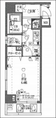 スパシエ新中野カステールの間取り画像