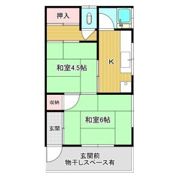 コーポ松本の間取り画像
