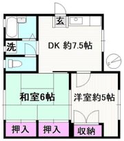 パルデンス冨川の間取り画像