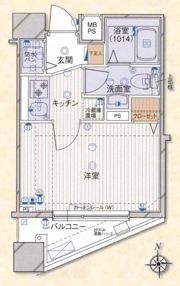 クレアシオン渋谷神山町の間取り画像