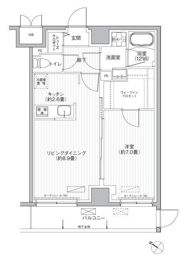 レジデンスゆたての間取り画像