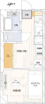 コーポ麹町の間取り画像