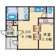 ハーモニーテラス亀島の間取り画像