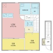 Maison de Rich 川岸町の間取り画像