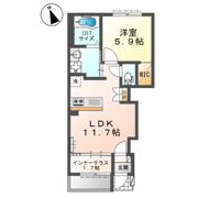 堺市中区東八田アパート新築工事の間取り画像
