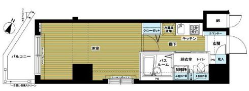 トーシンフェニックス神田岩本町弐番館の間取り画像