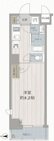 ルクシェール蒲田の間取り画像