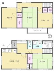 花崎4丁目貸家の間取り画像