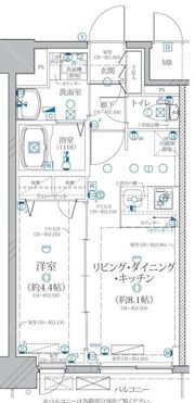 ディアレイシャス矢場町の間取り画像