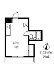 マンションメナハウスの間取り画像
