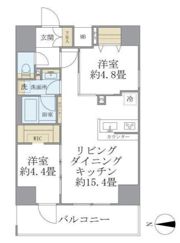 デュオフラッツ葛西の間取り画像