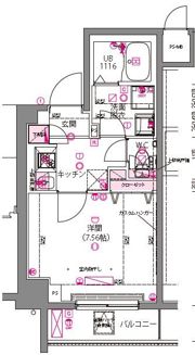 ライジングプレイス両国三番館の間取り画像
