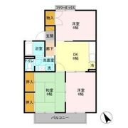 サンライズコーポ森 Bの間取り画像